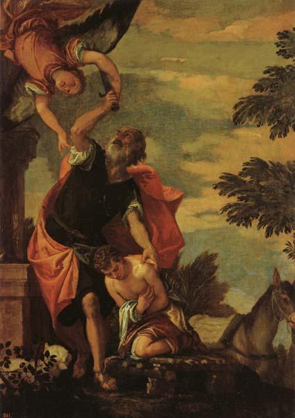 VERONESE (Paolo Caliari) The Sacrifice of Abraham Sweden oil painting art